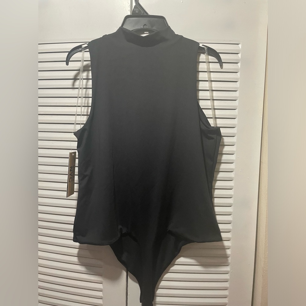 MADDEN NYC THONG MOCK NECK BODYSUIT - Picture 2 of 7